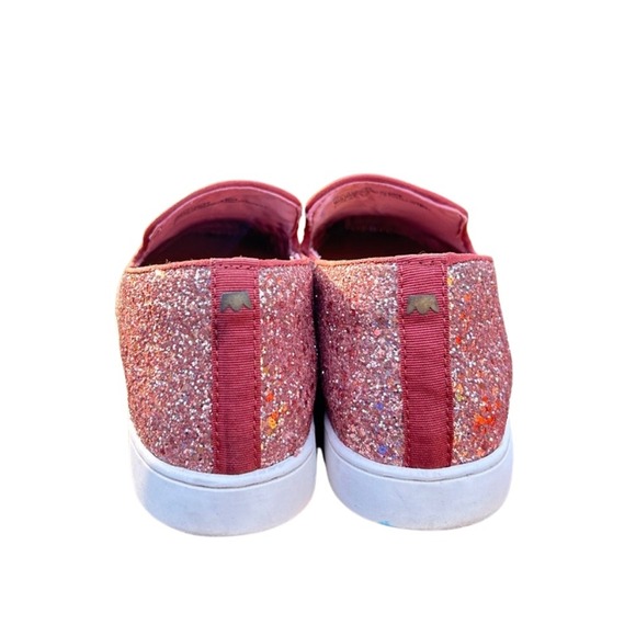Birdies Glitter Slip On Sneakers Rose Gold Sparkle Comfort Shoes Women - Picture 8 of 12